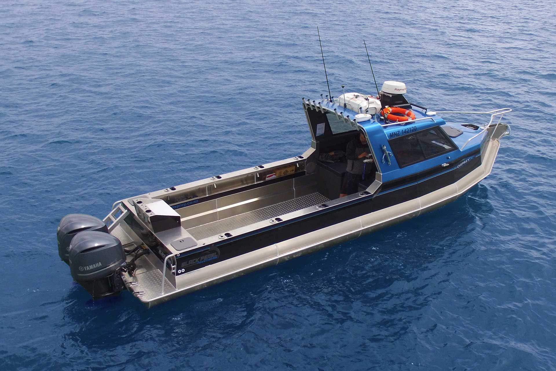 Black pearl fishing charters 10m Osprey boat